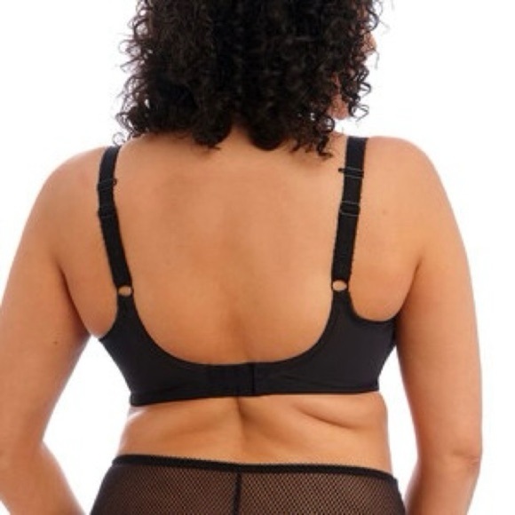 NEW Elomi Charley Stretch Lace Plunge Bra in Black EL4382 Women’s Size 42I - Picture 3 of 11